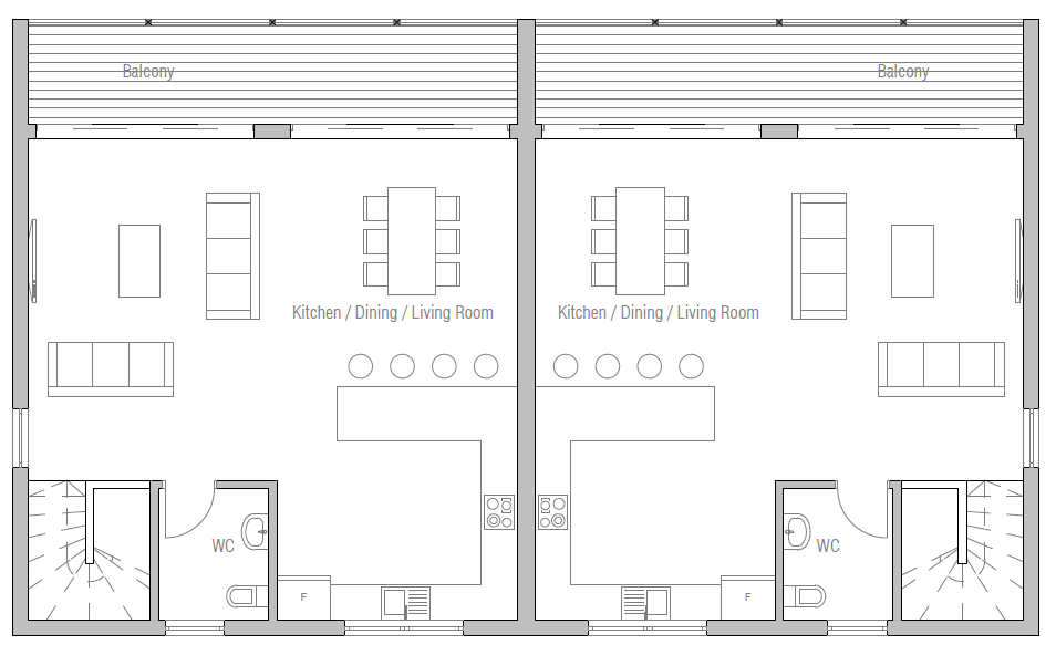 house design duplex-house-plan-ch412d 12