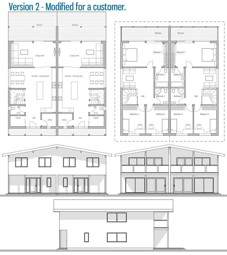 house design semi-detached-house-plan-oz66d 20