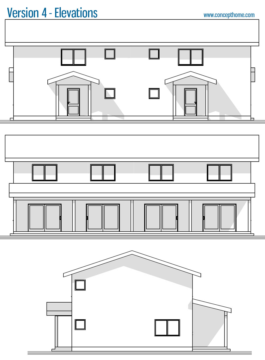 house design duplex-house-plan-ch350d 34