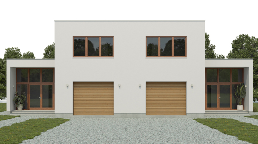house design duplex-house-plan-ch437d 3