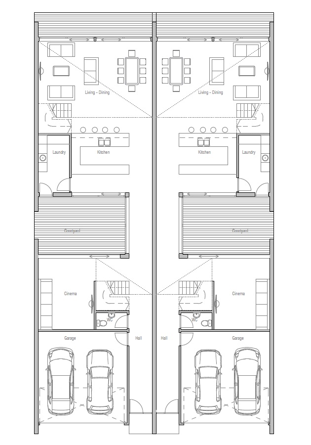 Duplex House Ch108d In Modern Contemporary Architecture For Very