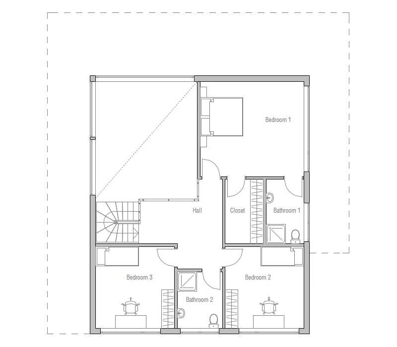 house design contemporary-home-plan-ch148 148