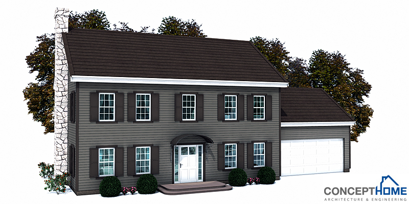 house design small-colonial-house-plan-ch150 5