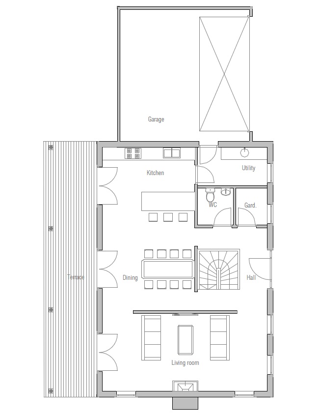 house design small-colonial-house-plan-ch150 10