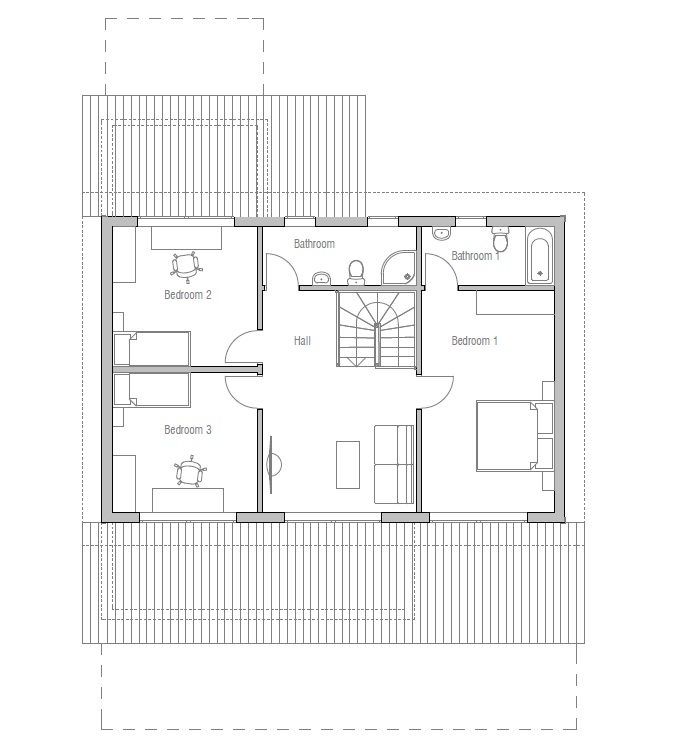 house design modern-simple-house-plan-ch154 12
