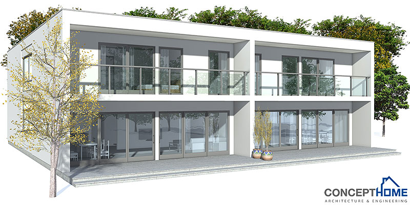 house design modern-duplex-house-plan-ch159 7
