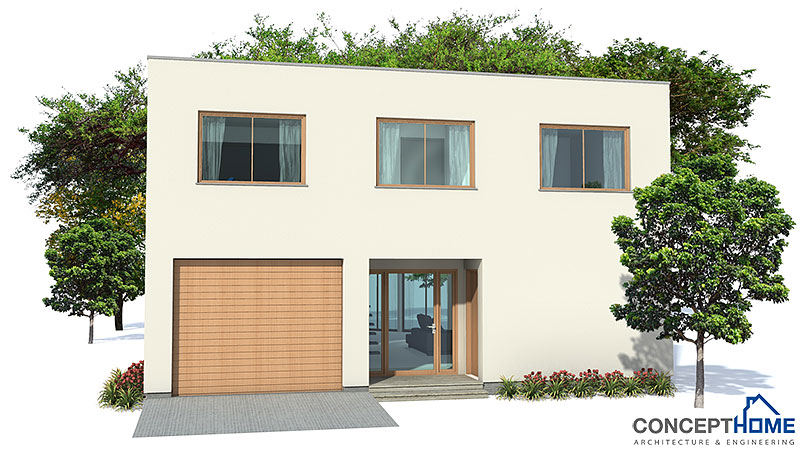 house design contemporary-house-plan-for-narrow-lot-ch160 7