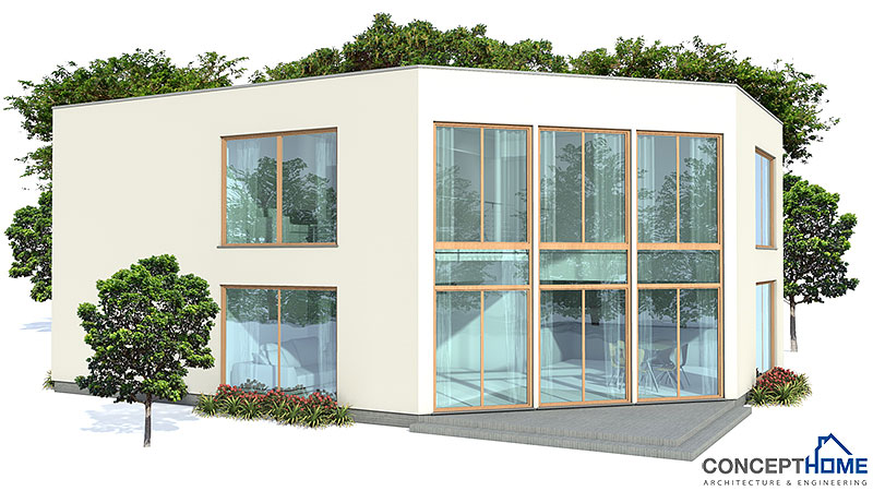 house design contemporary-house-plan-for-narrow-lot-ch160 8