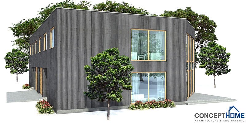 house design contemporary-duplex-house-plan-for-narrow-lot-ch160d 5
