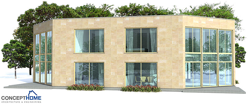 house design contemporary-duplex-house-plan-for-narrow-lot-ch160d 6