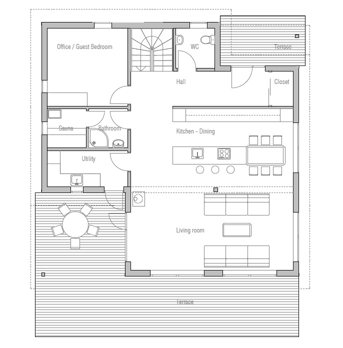 house design small-house-plan-ch127 10