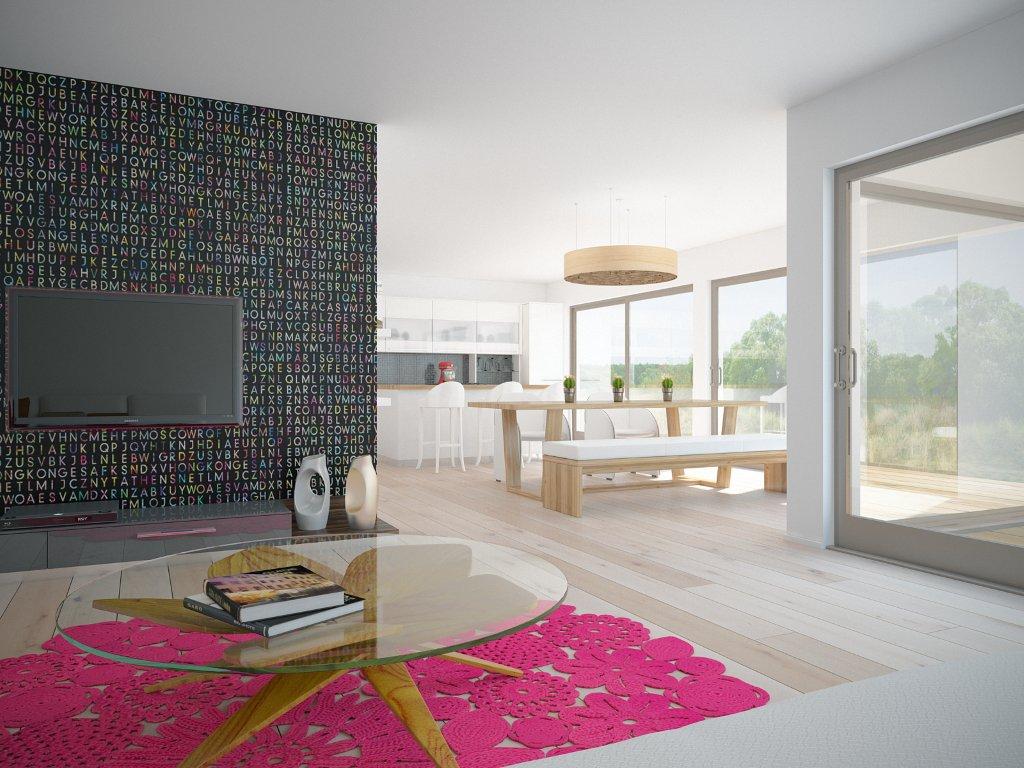 Modern Minimalist House Design CH161 in one level House Plan