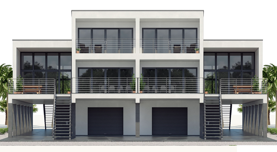 Duplex Home Plan CH546D