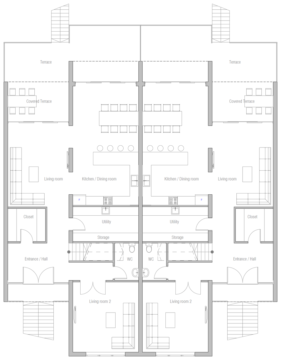 house design duplex-plan-ch546d 11