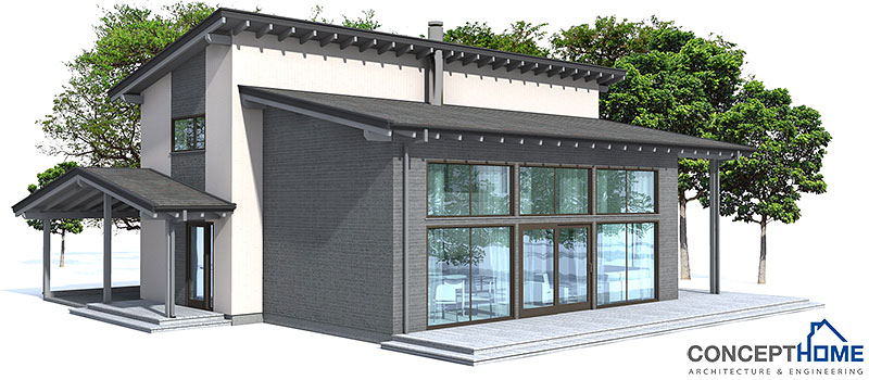 Modern House CH51 with open planning House Plan Modern House CH51 with open planning House Plan