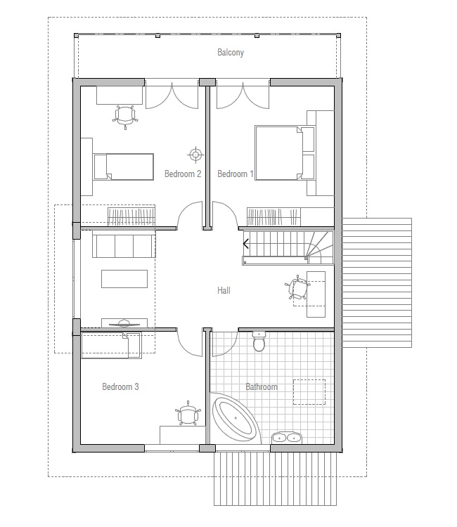 Affordable Home  CH137 floor plans  with low  cost  to build  