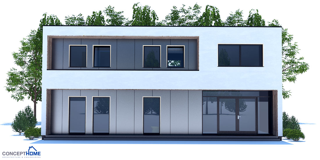 Contemporary House Plan with nice open planning and abundance of