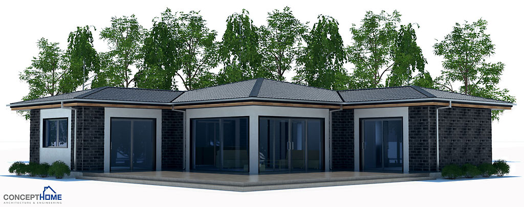 House plan CH214 with two bedrooms affordable to build House plan CH214 with two bedrooms affordable to build