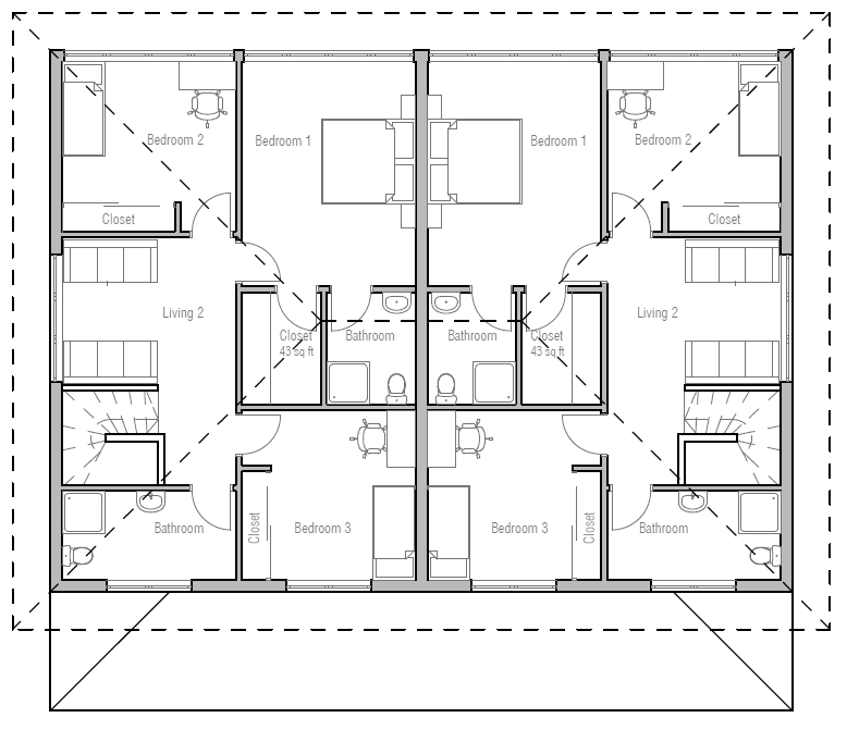 house design duplex-house-ch191d 11