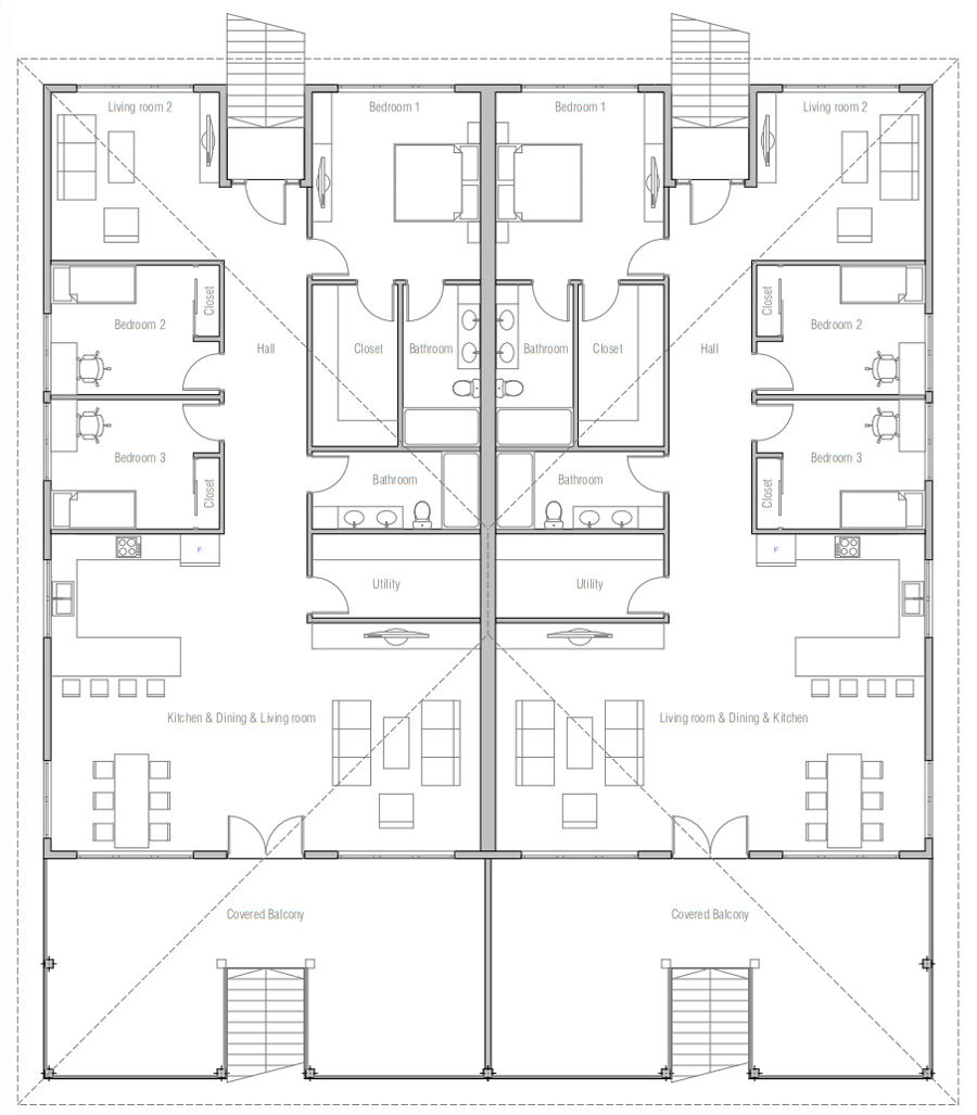 house design duplex-house-plan-ch687d 10