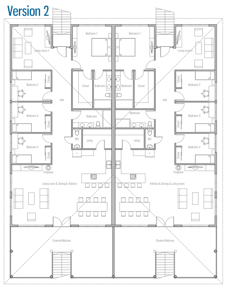 house design duplex-house-plan-ch687d 20