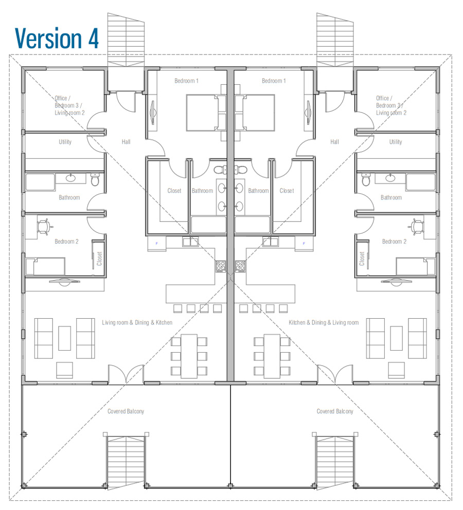 house design duplex-house-plan-ch687d 24
