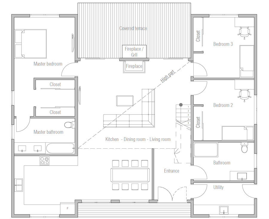 house design house-plan-ch497 10