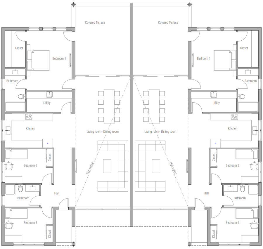 house design duplex-plan-ch562d 10