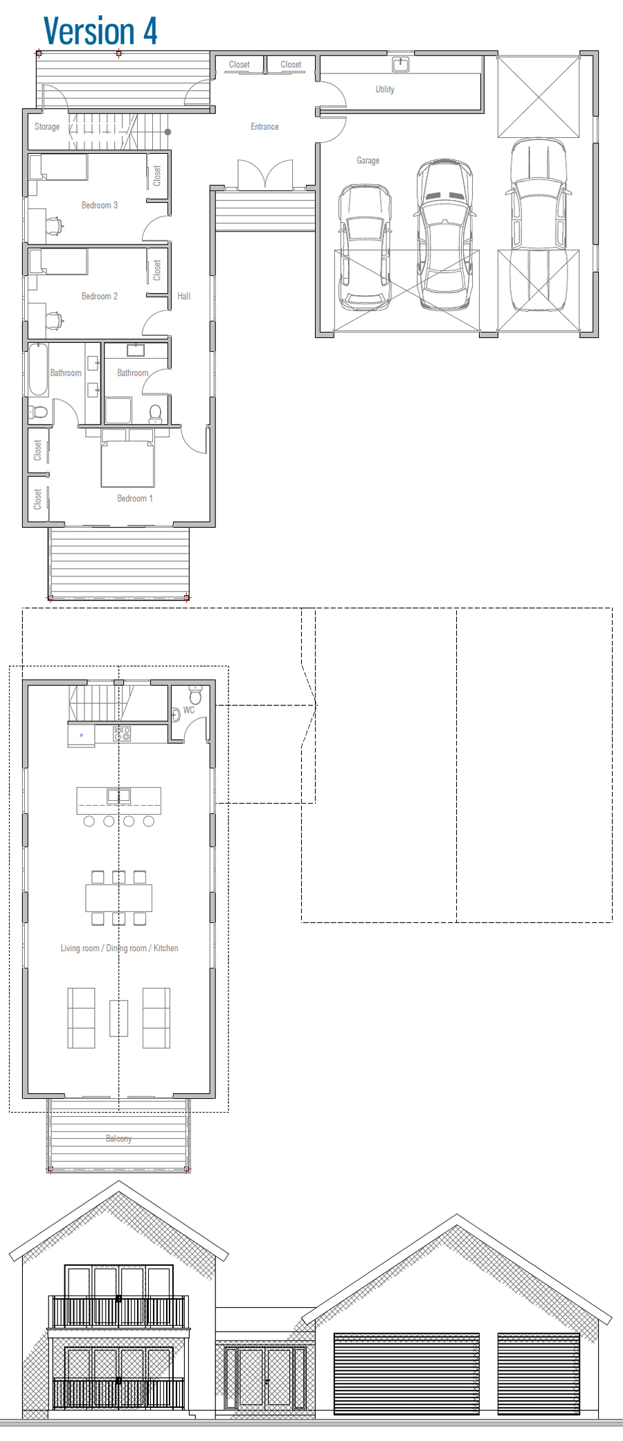 house design house-plan-ch593 34