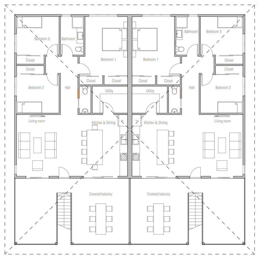 house design duplex-house-plan-ch678d 10