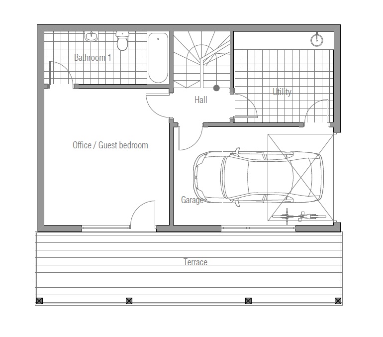 house design three-floor-house-plan-ch58 20