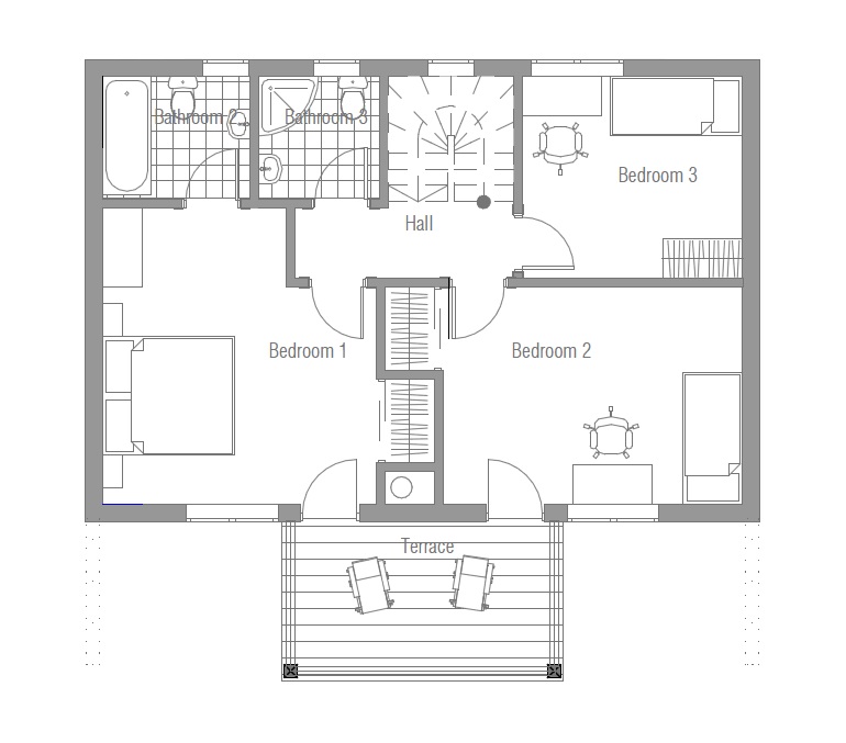 house design three-floor-house-plan-ch58 22