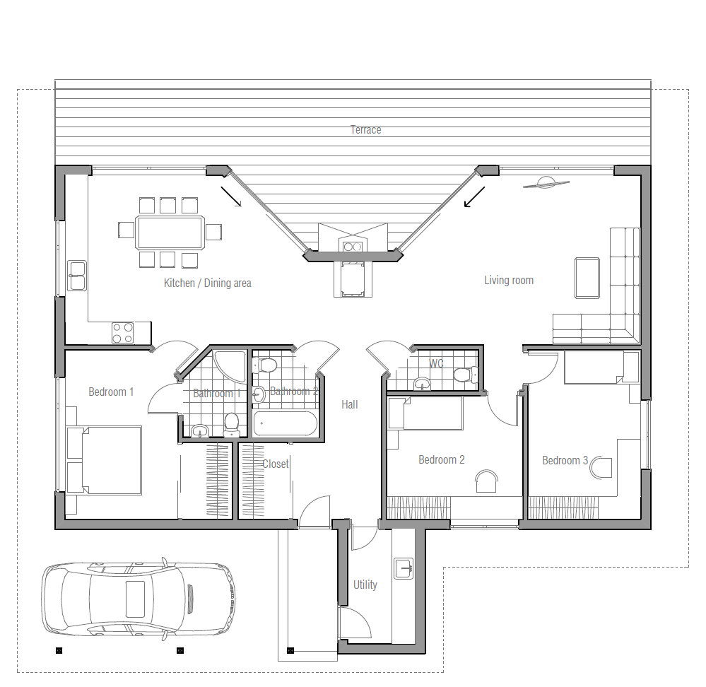 house design one-floor-home-nice-terrace-ch61 13