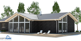 Small House Plan Ch192 With Vaulted Ceiling Small Home