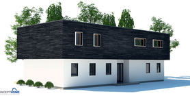 Contemporary Home Plan with open planning and three bedrooms