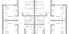 duplex house plans 11 house plan ch135.jpg